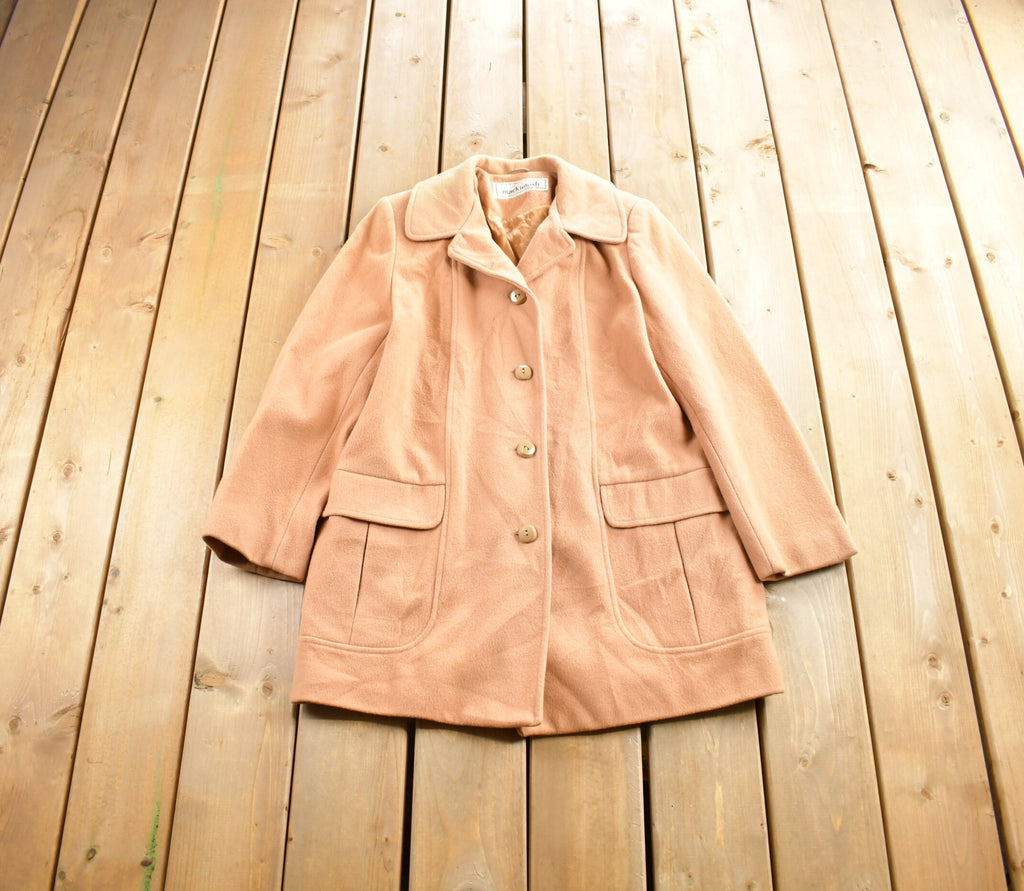 Vintage 1970s Mackintosh 100% Wool Button Up Jacket Made In USA