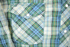 Vintage Wrangler Plaid Button Up Shirt