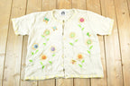 Vintage 1990s Storybook Knits Abstract Pattern Embroidered Crewneck Sweater Mens XL