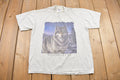 Vintage 1990s Silhouette Wolf Graphic T Shirt