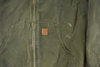 Vintage 1990s Carhartt Hooded Jacket Men's 3XL Tall