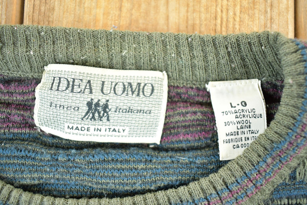 Vintage 1990s Idea Uomo Wool Knit Sweater Mens L
