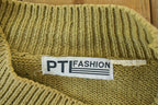 Vintage 1990s PTI Fashion Knit Abstract Pattern Crewneck Sweater