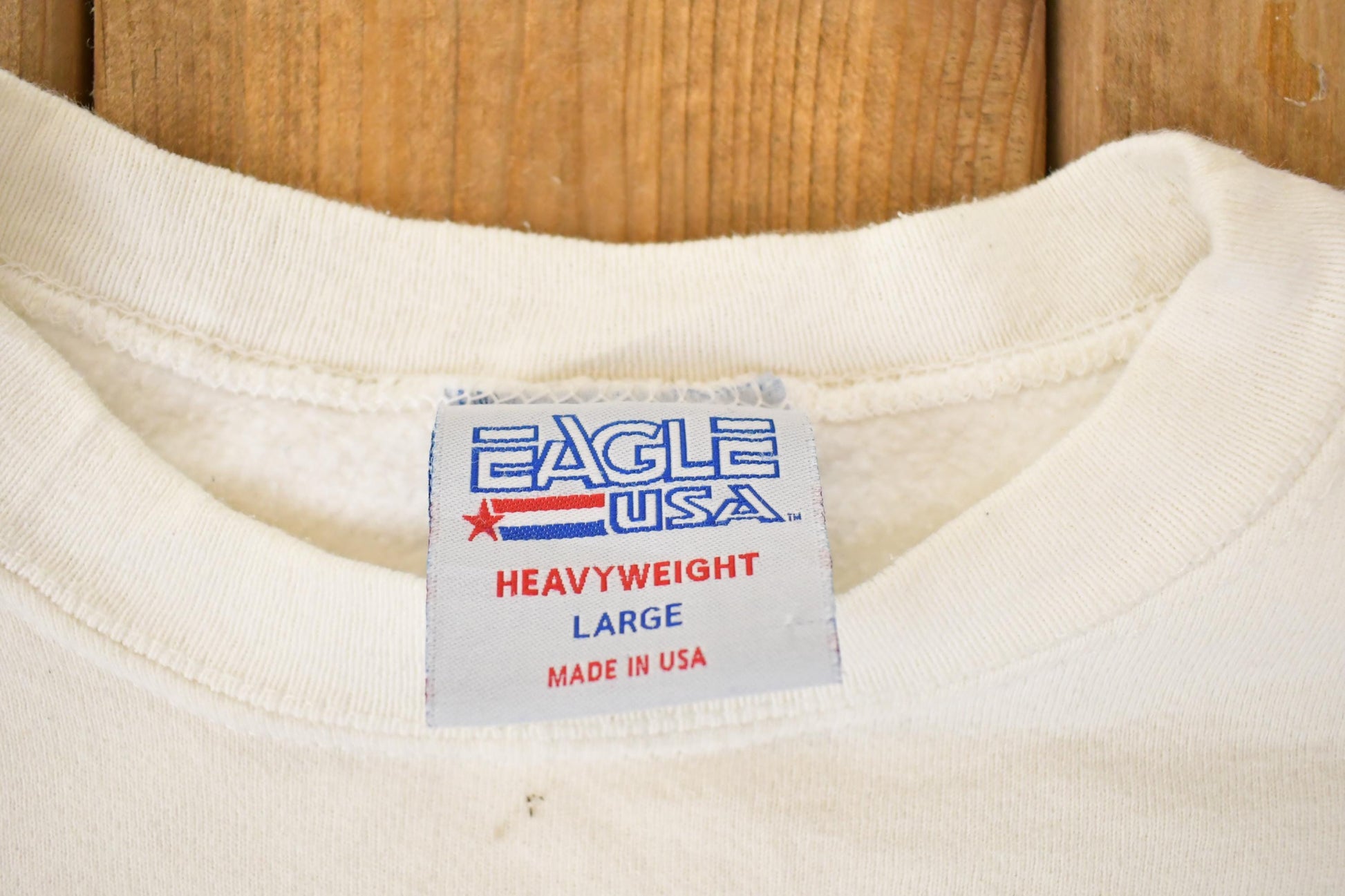 Vintage 1990s Eagle USA Valley Cheerleader Graphic Print Crewneck Sweatshirt Mens L / Made In USA / 90's Collegiate Destination Sweater