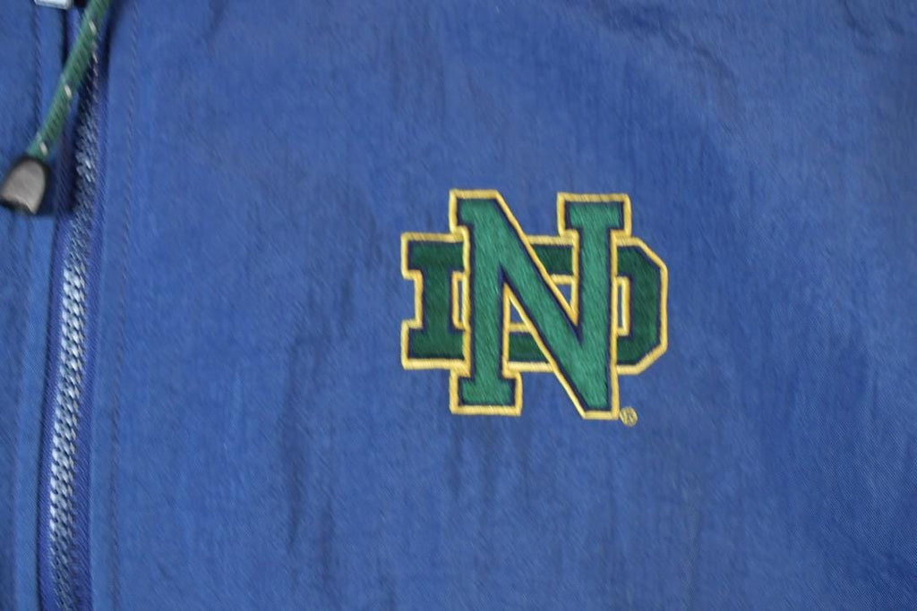 Vintage 1990s Notre Dame University Quarter Zip Collegiate NCAA Pullover Jacket