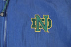 Vintage 1990s Notre Dame University Quarter Zip Collegiate NCAA Pullover Jacket