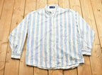 Vintage 1990s Bon Homme Striped Button Up Shirt /
