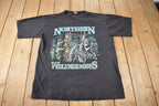 Vintage 1994 Northern Wilderness Bear Theme Single Stitch Graphic T-Shirt