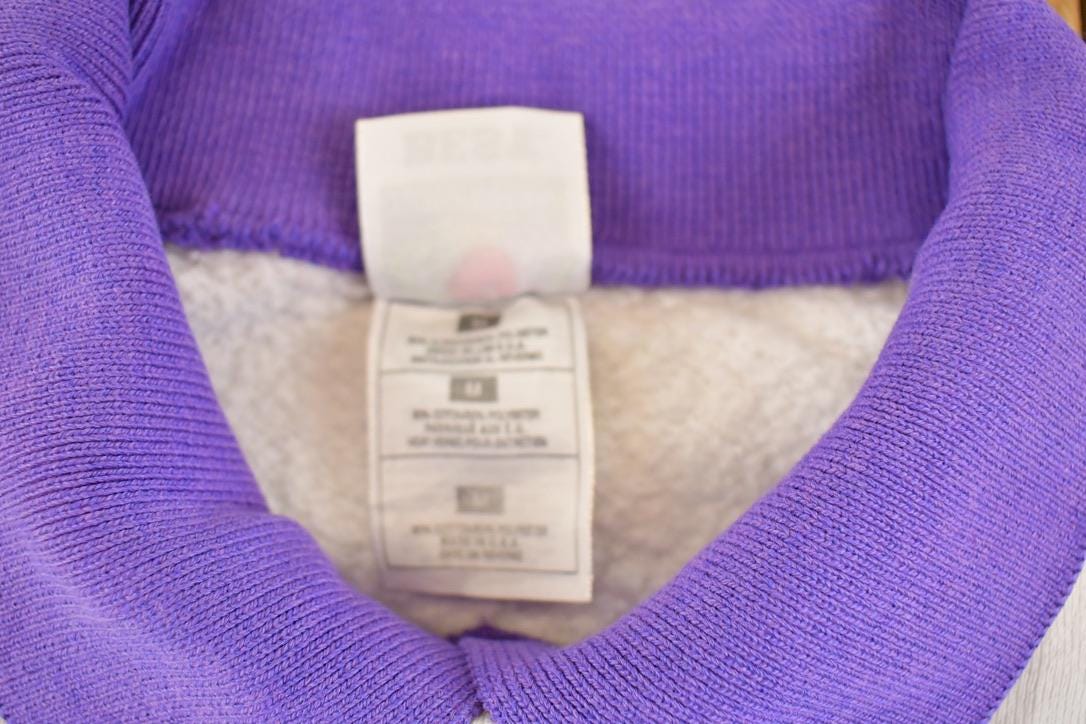 Vintage 1990s Alaska Floral Collared Souvenir Crewneck Sweatshirt Womens M