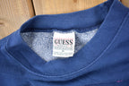 Vintage 1990s Guess University Lacrosse Squad Embroidered Crewneck Sweatshirt