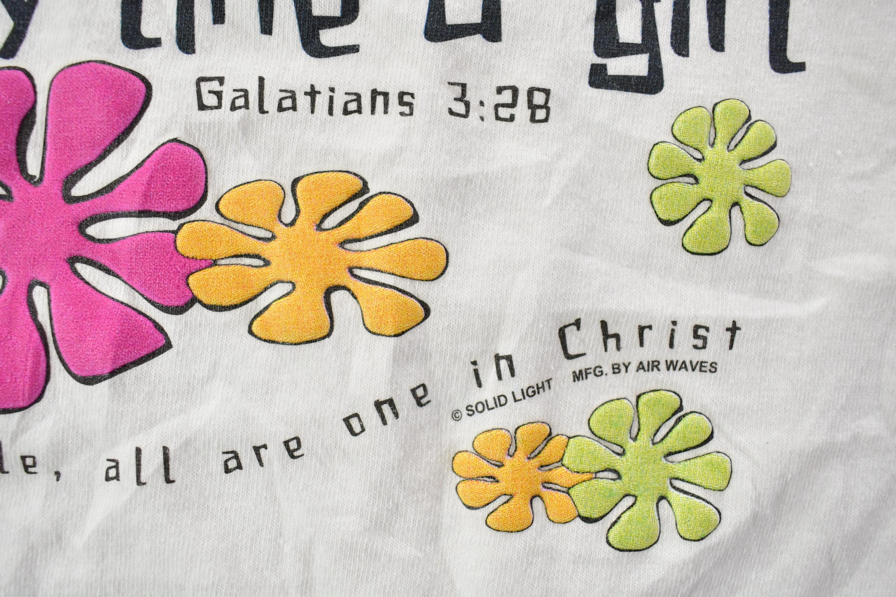 Vintage 1990s Pray Like A Girl Graphic T-Shirt