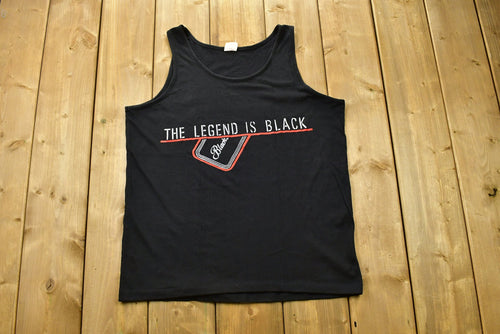 Vintage 1990's Black Ice The Legend Is Black Tank Top Shirt / Graphic / 80s / 90s / Streetwear / Retro Style / Made In Canada