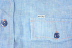 Vintage 1970s Lee Riders Go Rodeo Denim Bread Button Up Shirt Men's L