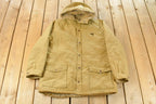 Vintage 1970s Upstream Faux Fur Lined Parka Jacket Men's Large