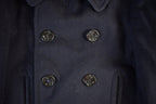 Vintage 1940s WW2-Cold War Era Naval Wool Coat Men's Small /