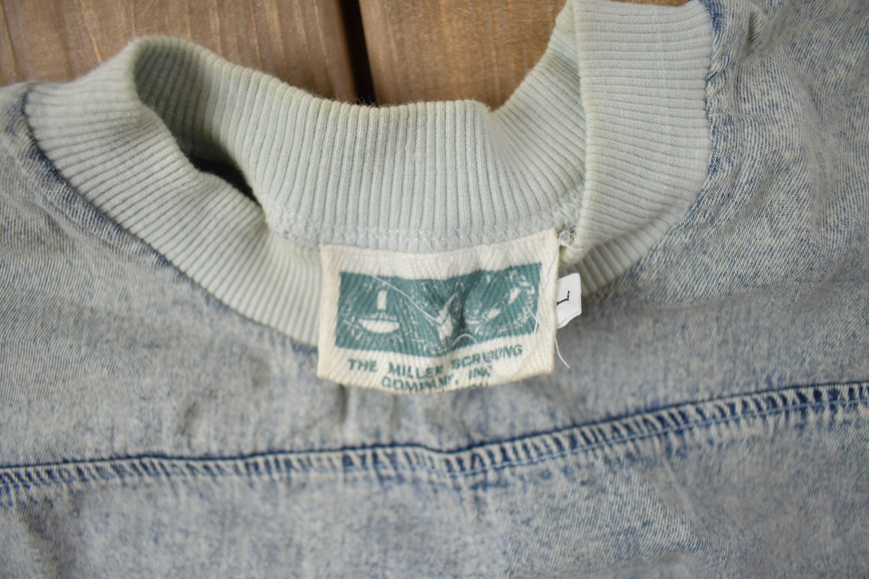 Vintage 1990s Bryant College Denim Heavyweight Shirt