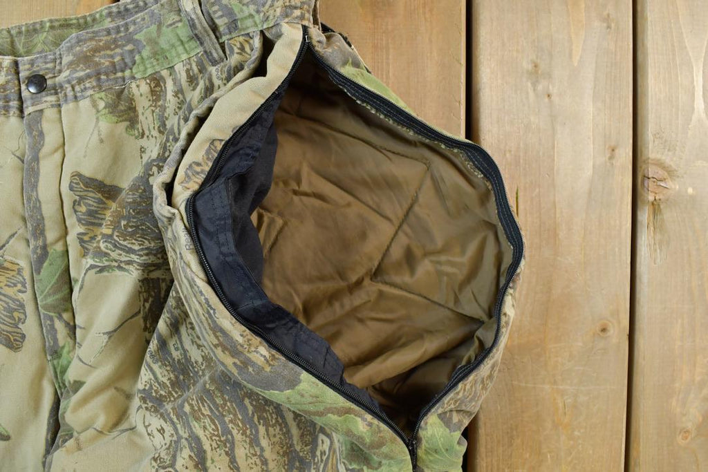 Vintage 1990s Walls Blizzard Pruf Zip Camo Army Camouflage Cargo Pants Size XL