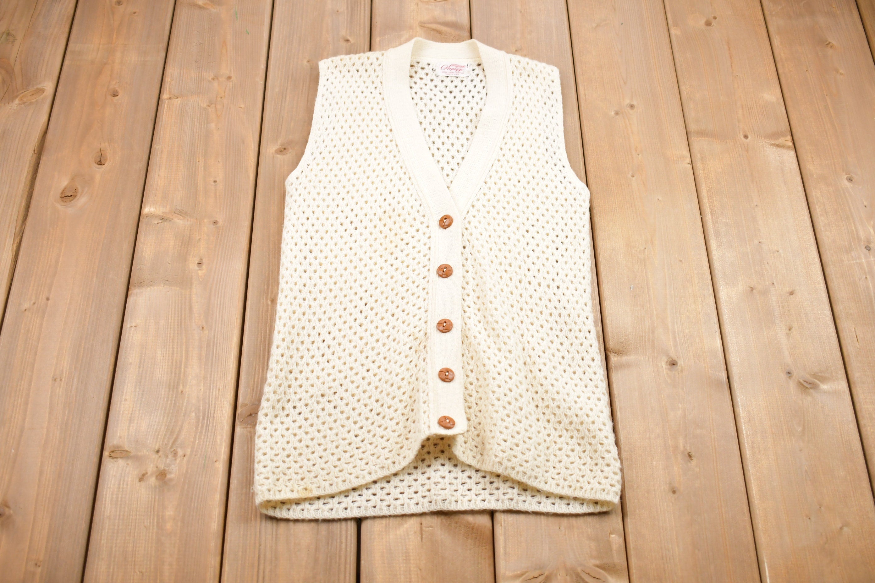 Vintage 1990s Arpeggio Knit Vest