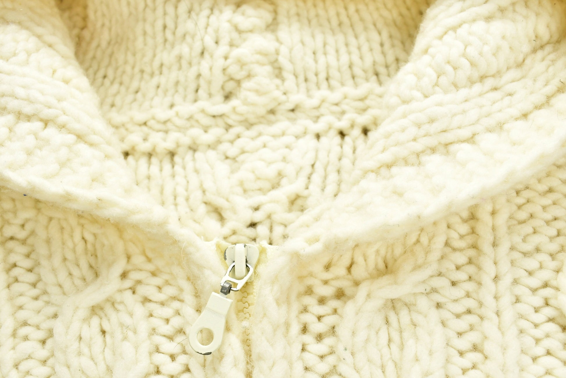 Vintage 1990's Cable Knit Hooded Sweater