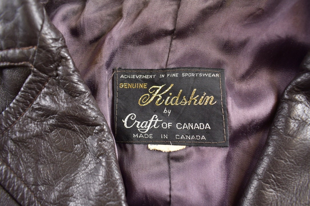Vintage 1980s Kidskin Leather Jacket