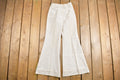 Vintage 1970s Girl Talk Plaid Bell Bottom Trousers Size 25 x 30