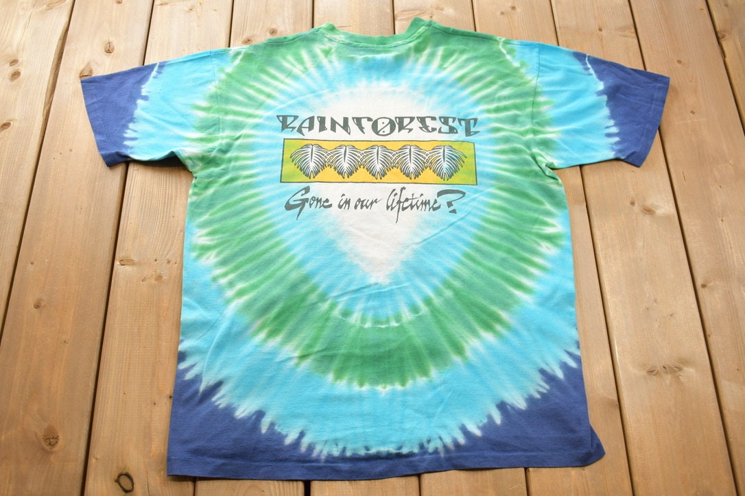 Vintage 1989 Grateful Dead Rainforest Gone in Our Lifetime Band Graphic