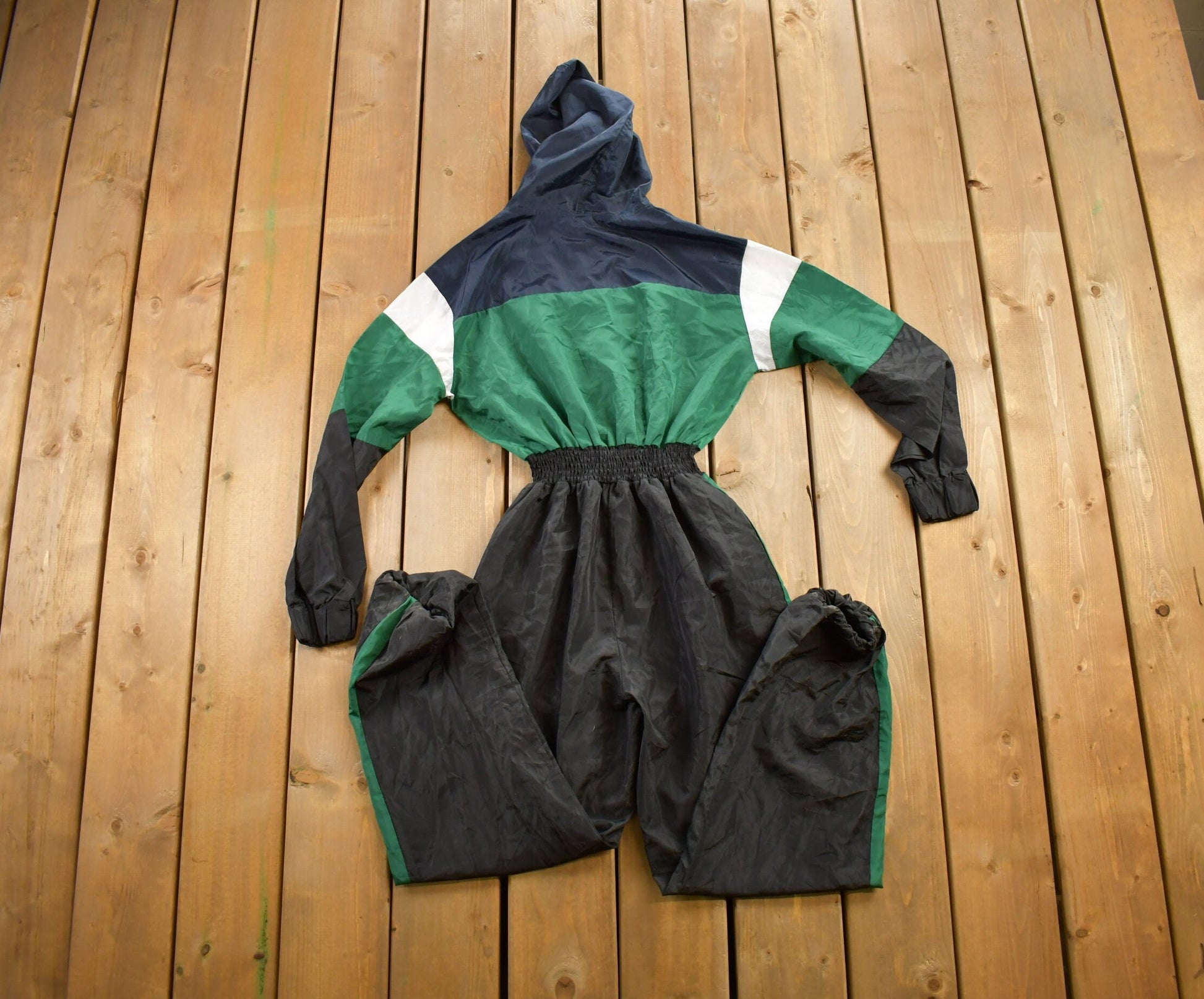 Vintage 1980s Color Block Ski Jumpsuit Size