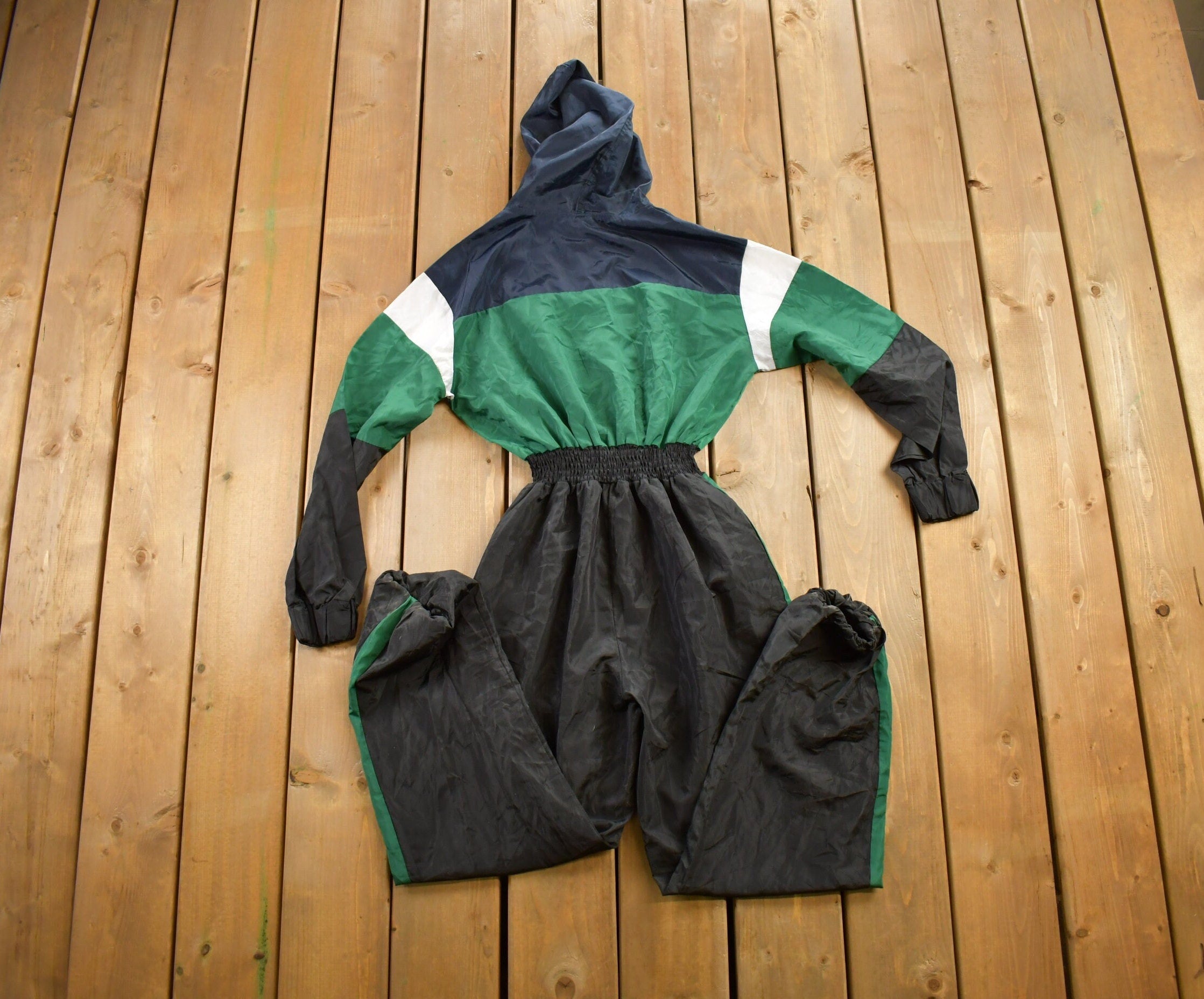 Vintage 1980s Color Block Ski Jumpsuit Size