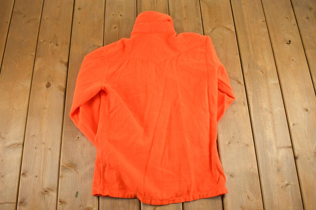 Vintage 1980s Orange Outdoorsman Button Up Shirt Men's S /