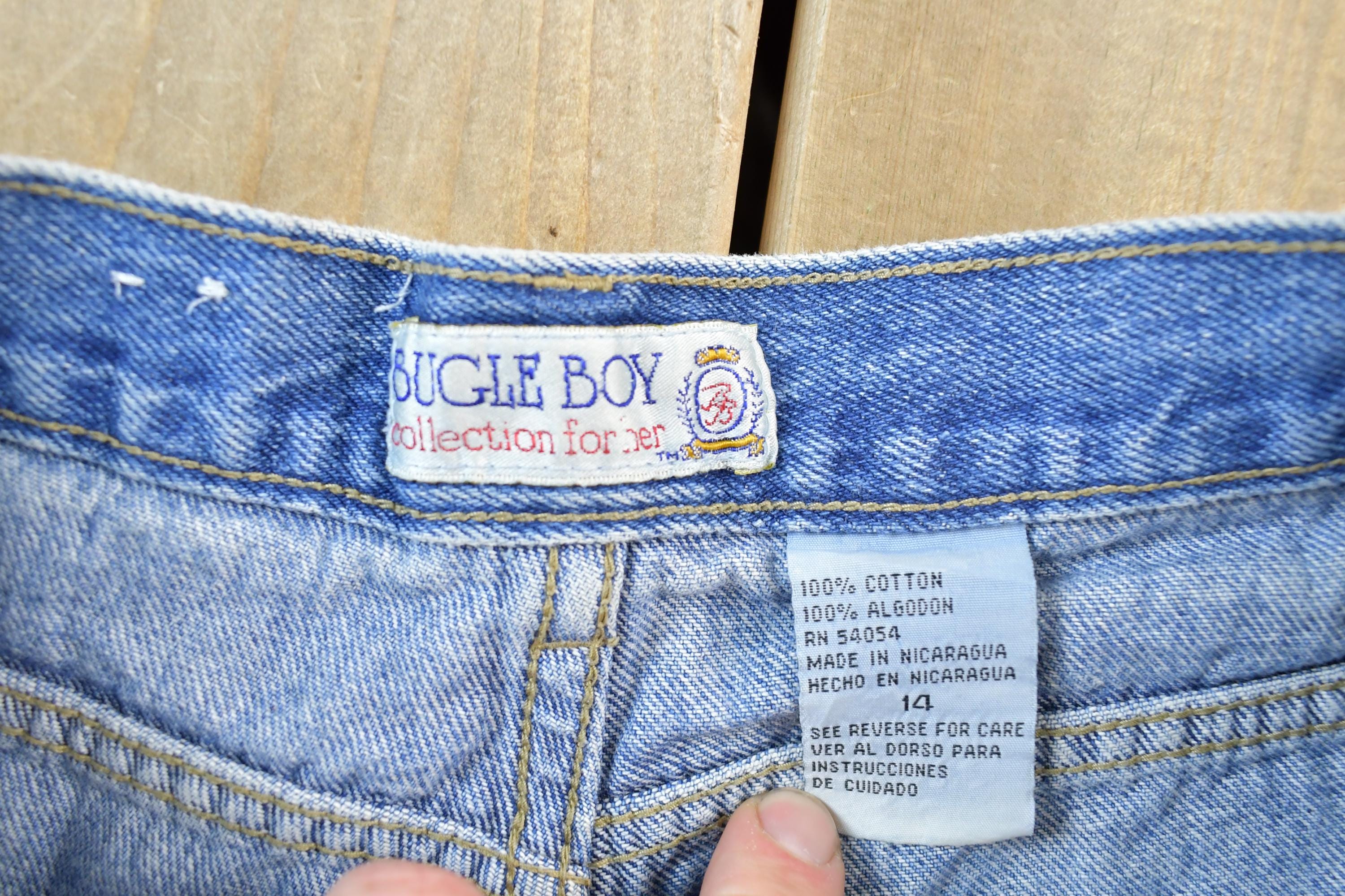 Vintage 1990s Bugle Boy Denim Jean Shorts size 30 x 6