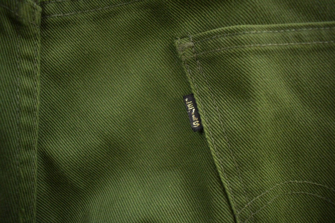 Vintage 1980s Levi's Green Pants Size 36x30