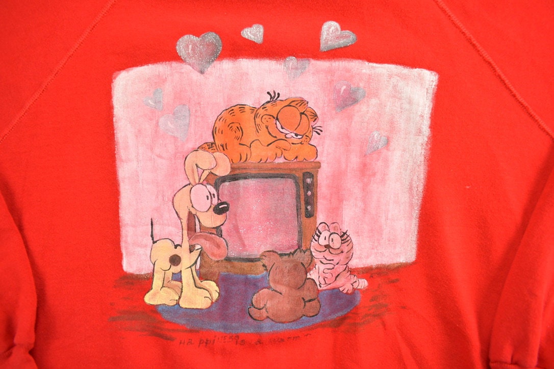 Vintage 1980s Garfield Crewneck Sweatshirt