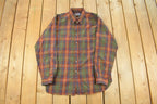 Vintage 1970s Pendleton Wool Flannel Button Up Shirt Men's XL