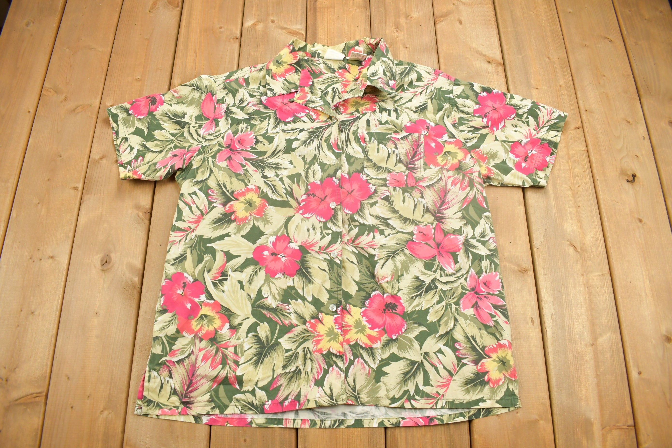 Vintage 1990s Bobbie Brooks Floral Button Up