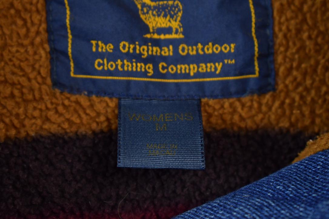 Vintage 2000s Woolrich Fleece Lined Denim Trucker Jacket
