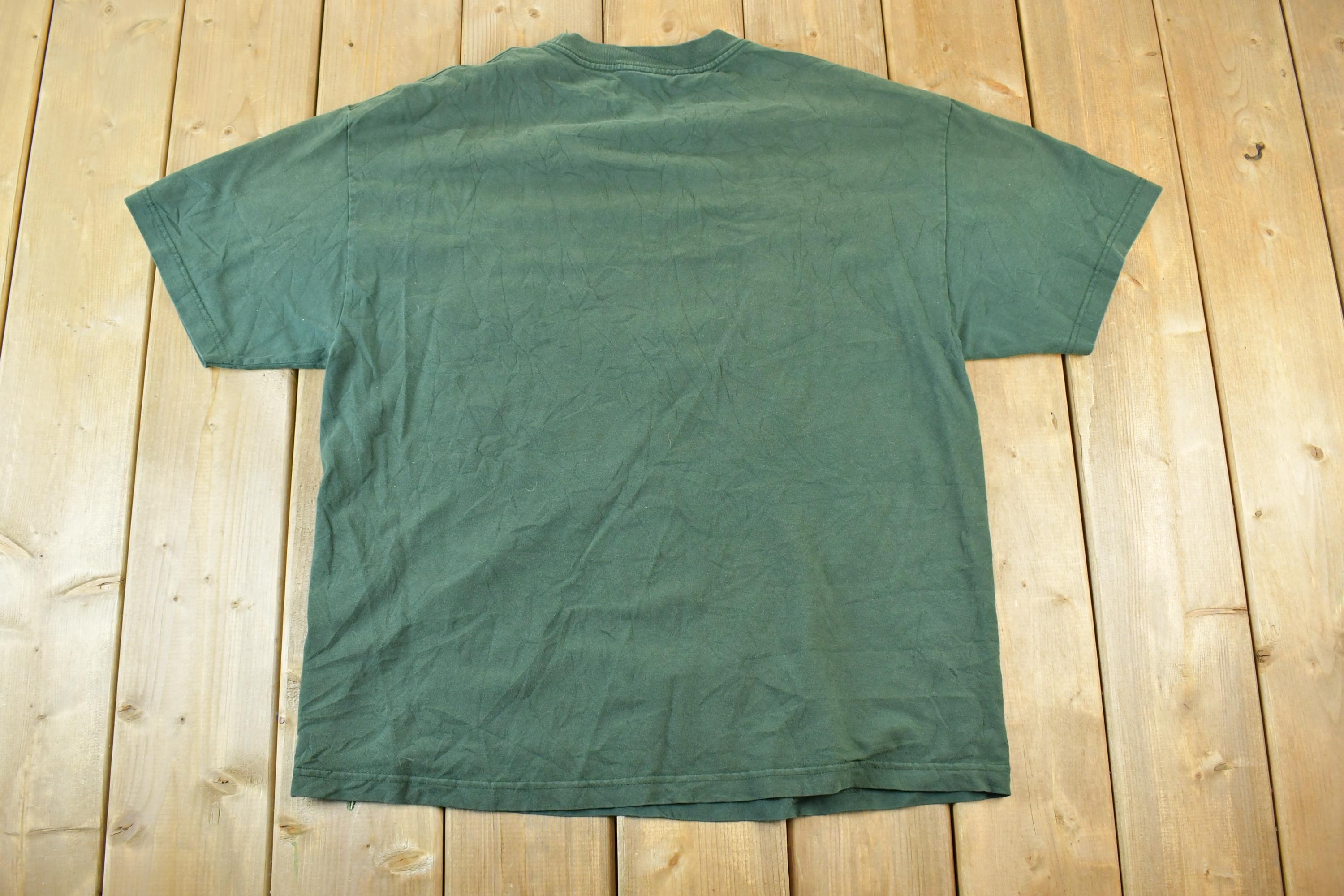 Vintage 1990s Green Bay Packers Super Bowl Champions NFL Graphic T-Shirt