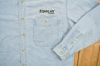 Vintage 1990s Eqvalan Embroidered Denim Button Up Shirt