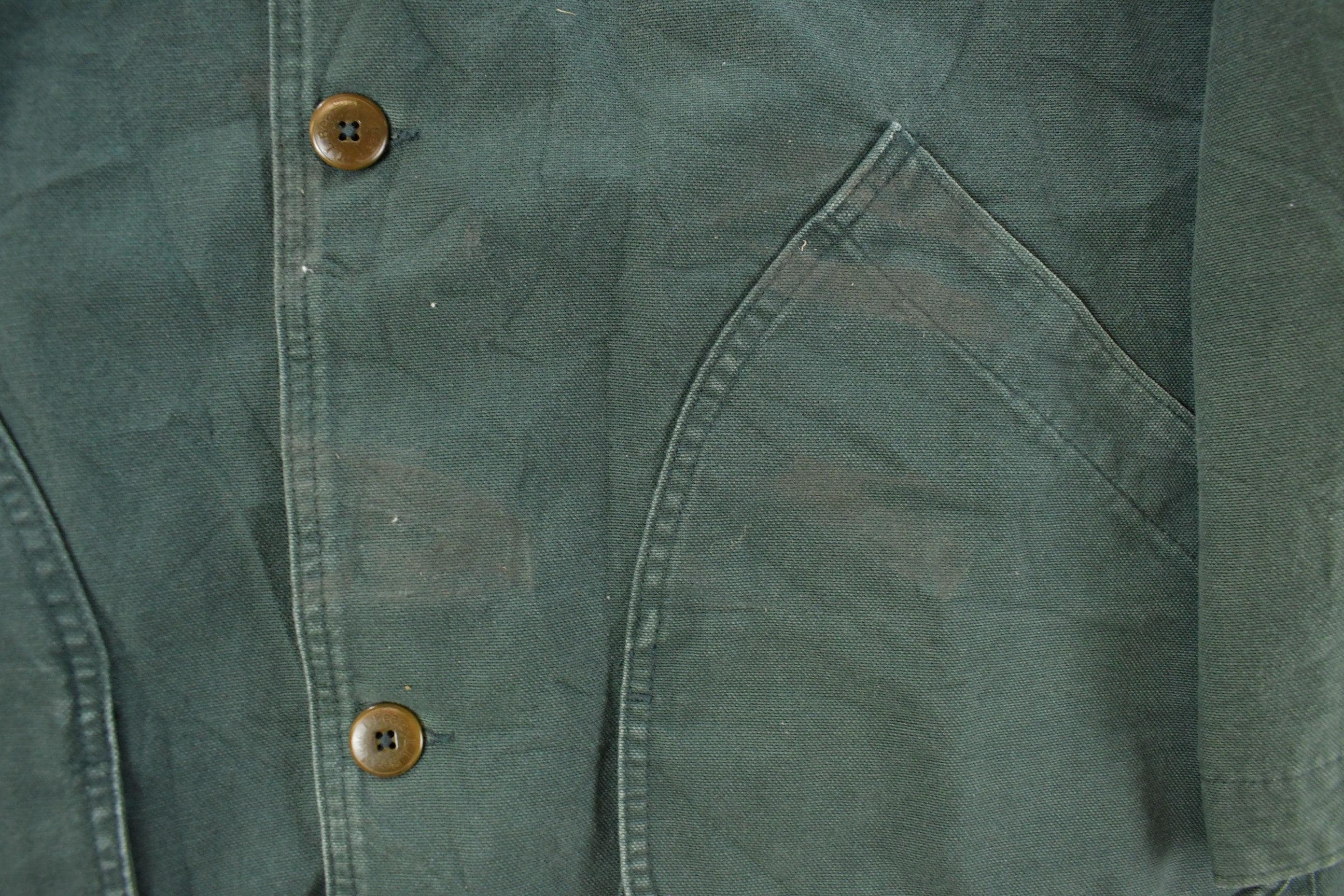 Vintage 1990s L.L. Bean Plaid Lined Barn Chore Jacket Men's XL / Workwear / Streetwear / Barn Coat / 90s LL Bean