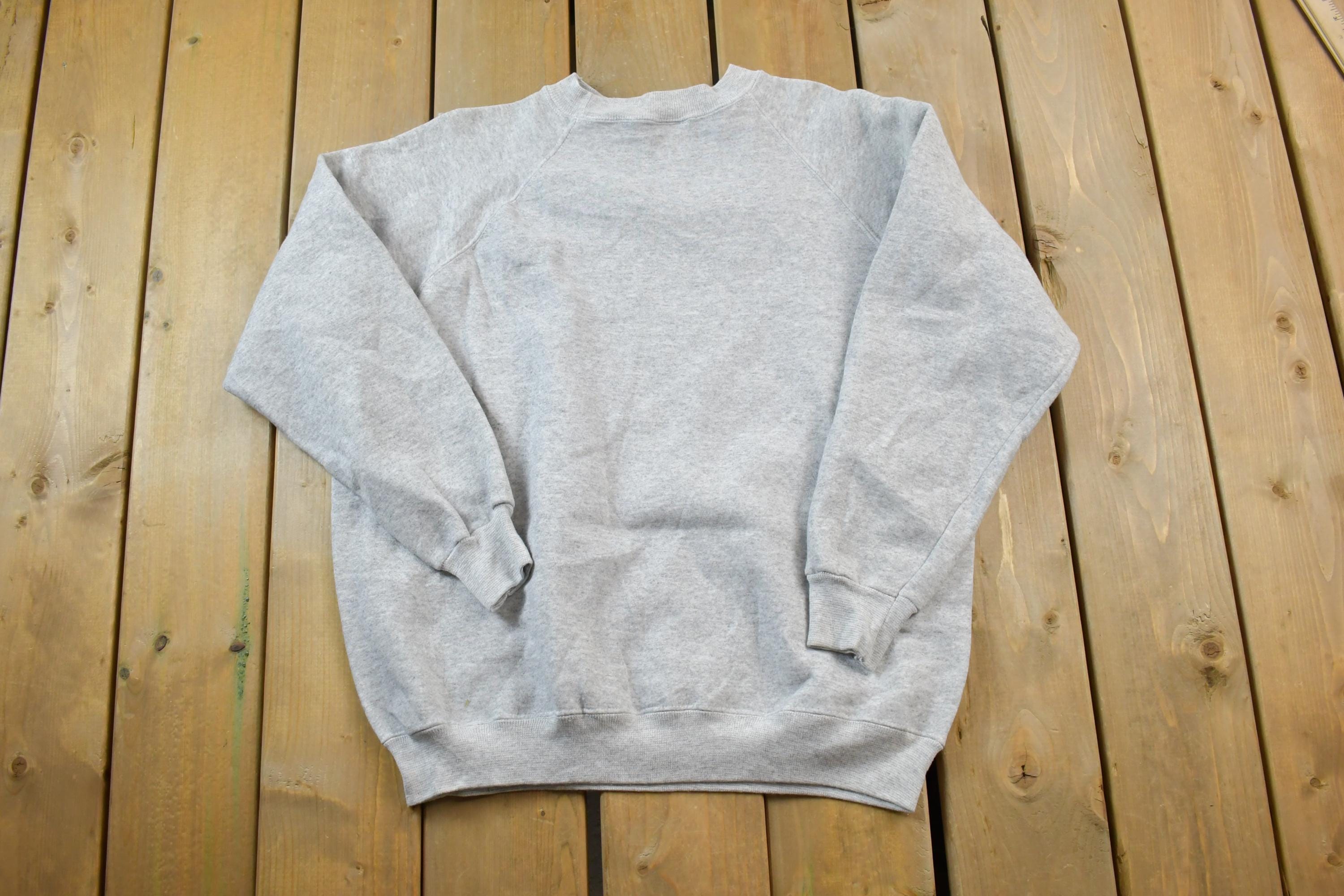 Vintage 1990s Hanes Her Way Clean Heather Grey Crewneck Sweatshirt
