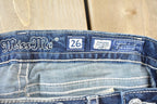 Vintage Y2K Miss Me Bedazzled Low Rise Jeans Size 26x31