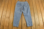 Vintage 1980s Chic Blue Wash Relaxed Fit Tapered Leg Jeans