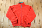 Vintage 1990s Red Fleece Sweater