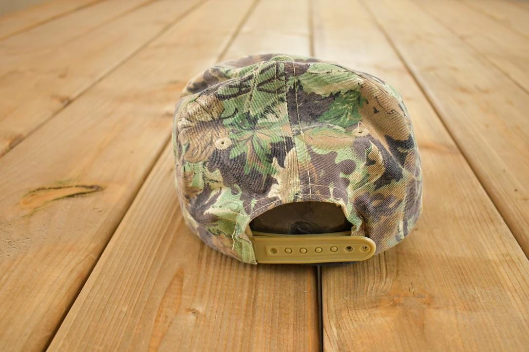 Vintage 1990s Napa Racing Camo Snapback Hat / 90's Embroidered Race Car Cap