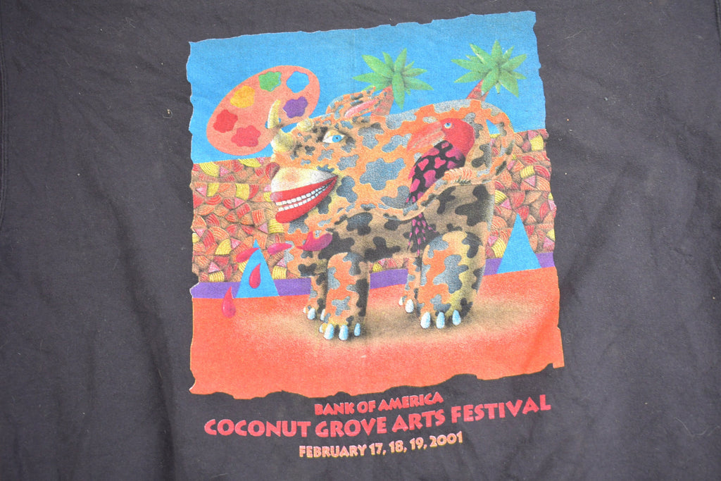 Vintage 2001 Bank of America Coconut Grove Arts Festival Crewneck Sweatshirt