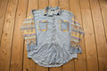 Vintage 1990s SKM Abstract Denim Button Up Shirt