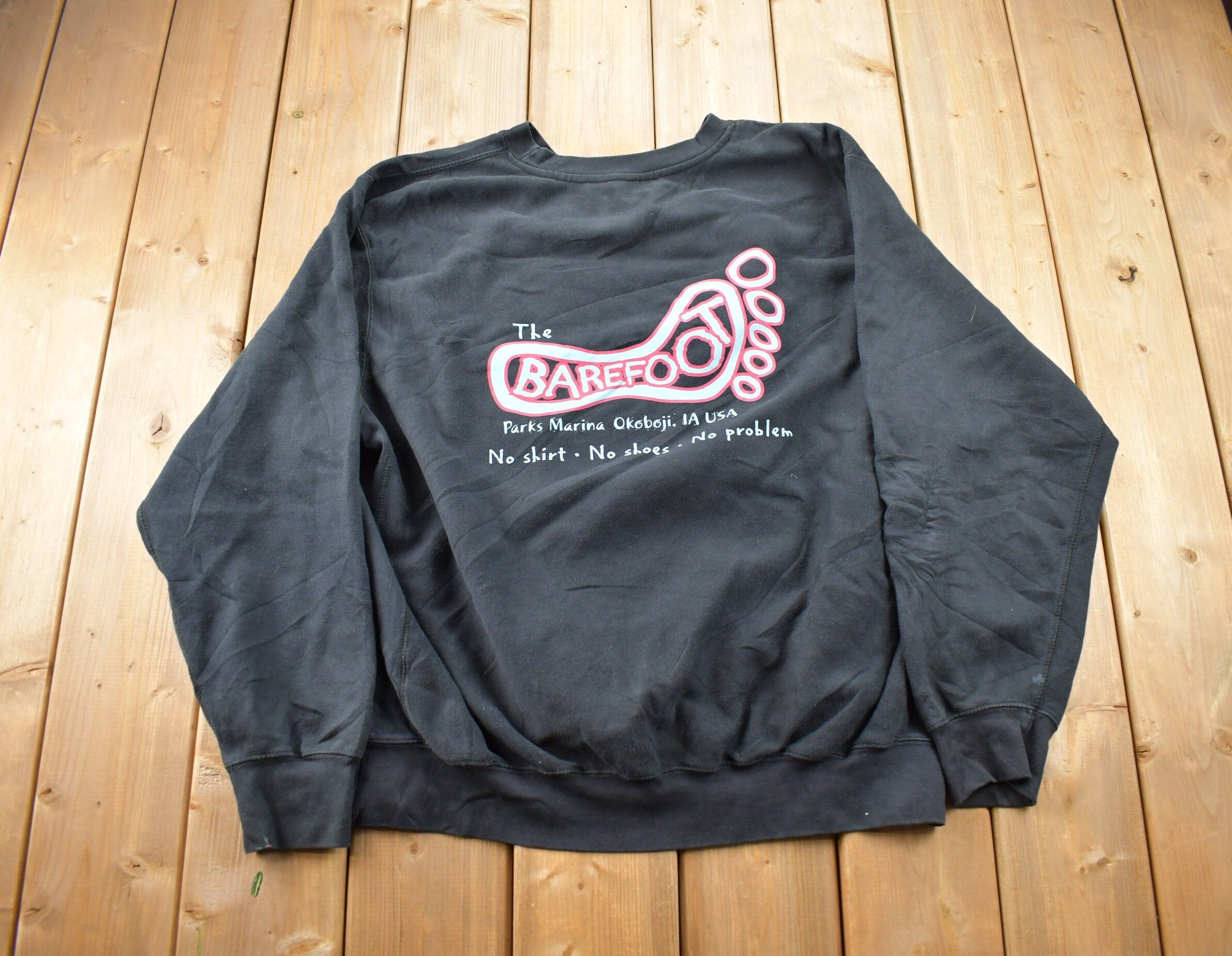 Vintage 1990s The Barefoot Charity Walk Crewneck Sweatshirt