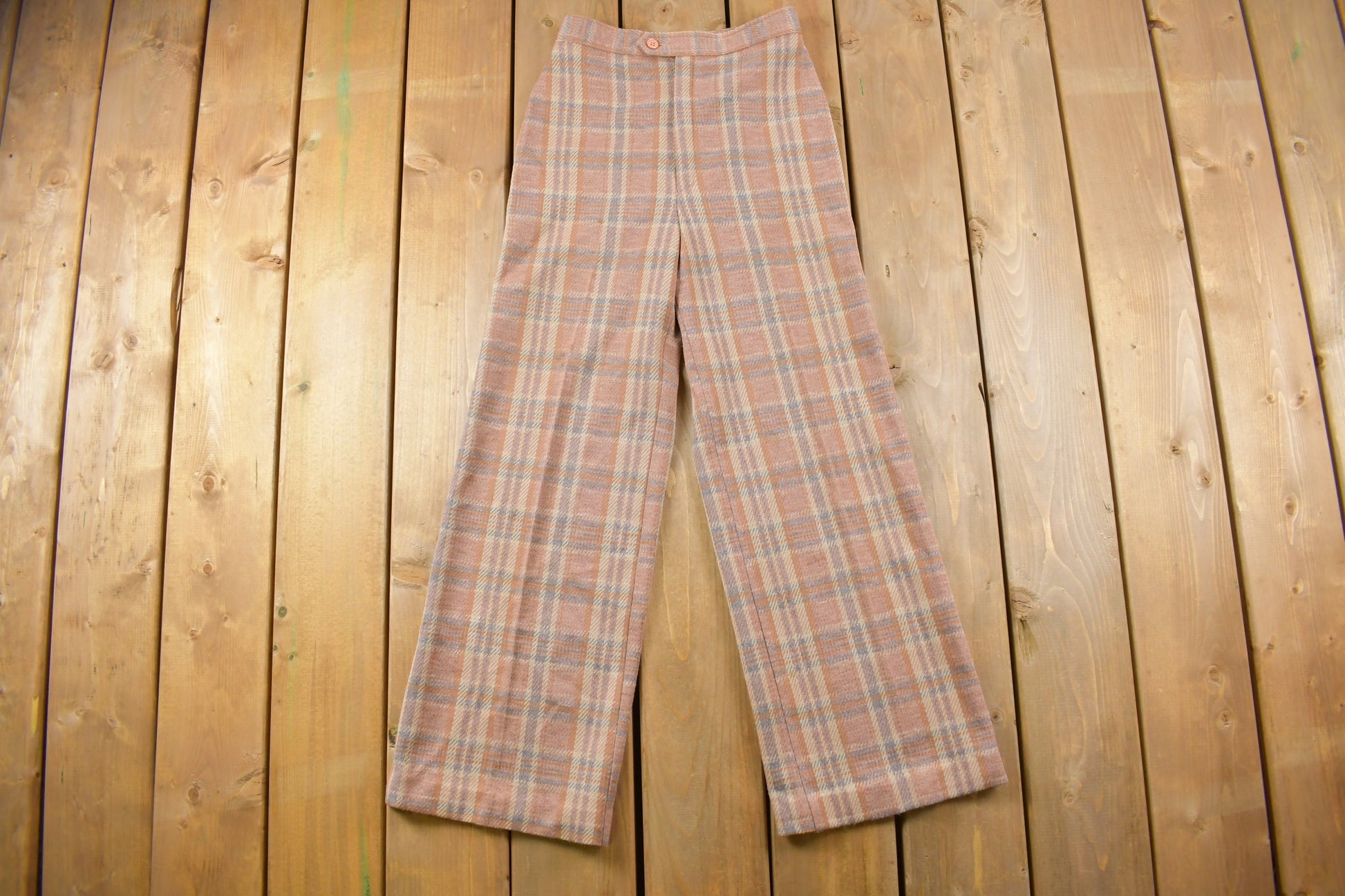 Vintage 1960s Jack Winter Wool Plaid Pants