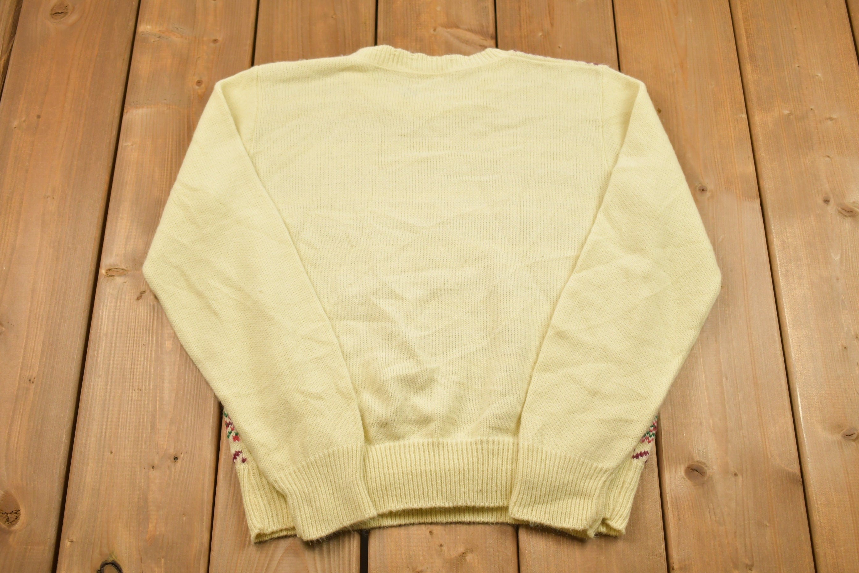 Vintage 1990s Knitted Crewneck Sweater