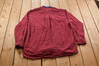 Vintage 1990s Blank Nautica Denim Collar Button Up Shirt