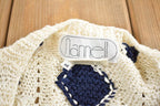 Vintage 1980s Nannell Knit Cardigan Sweater Made In USA